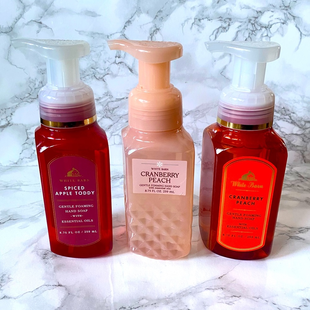 3 B&BW Foaming Holiday Hand Soaps